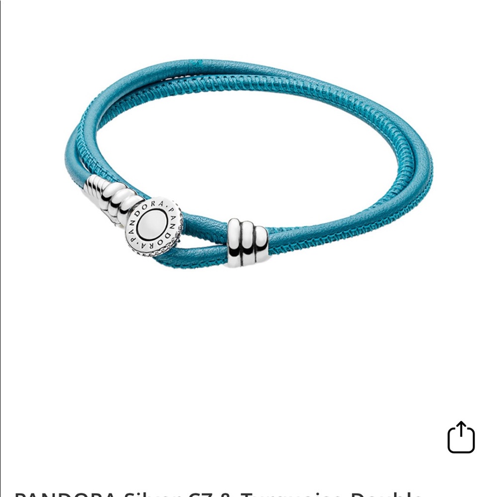 Pandora leather double bracelet